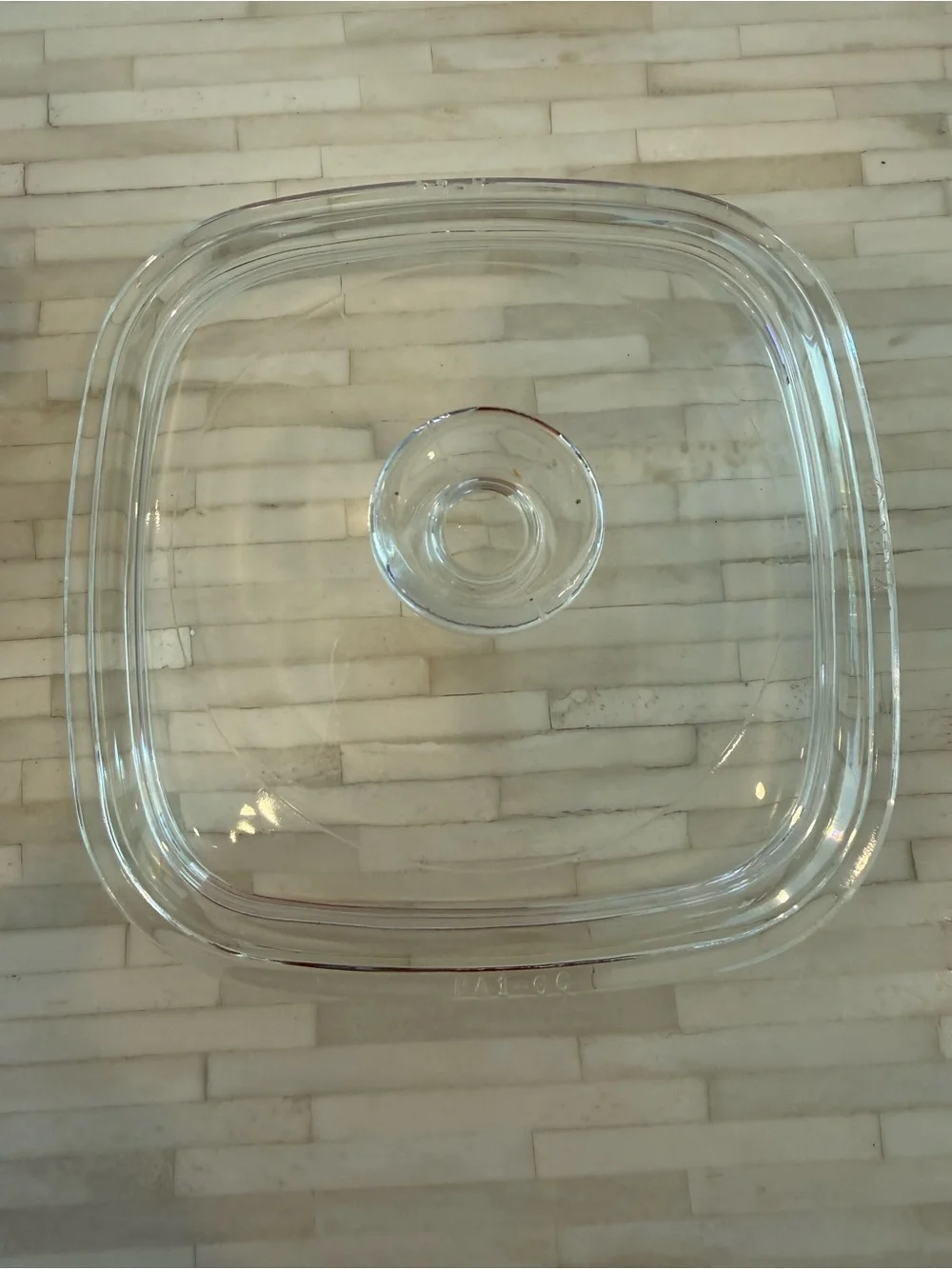 Corningware White Covered Casserole with Colorful Vegetable Motif